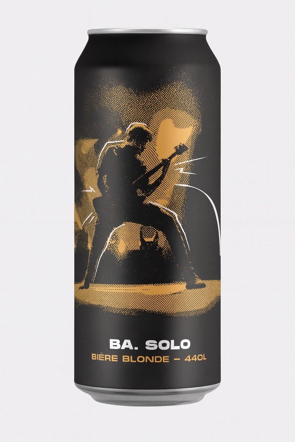 Biere blonde en cannette de Brass-art